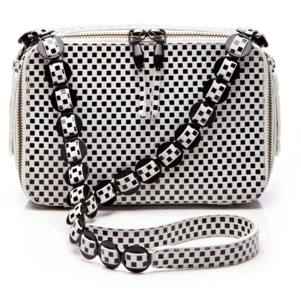 Opening Ceremony Black & White checkered handbag